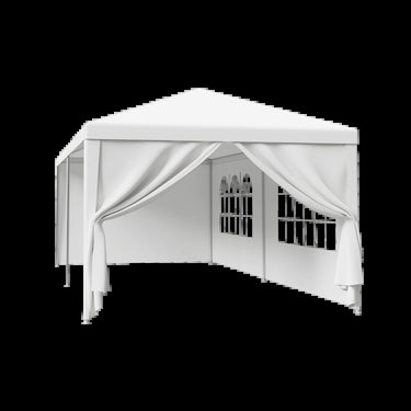 10' X 20' Outdoor Canopy Party Wedding Tent White Gazebo Pavilion With6 Side Walls